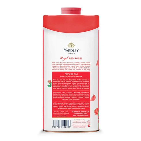 Yardley Royal Red Roses Talcum Powder 125g